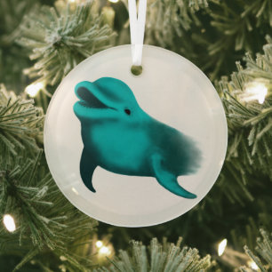 Lucky Dolphin Glas Ornament