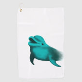 Lucky Dolphin Golfhanddoek (Voorkant)