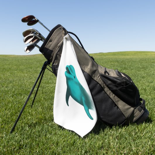Lucky Dolphin Golfhanddoek (Groen)