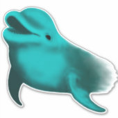 Lucky Dolphin Sticker (Voorkant)