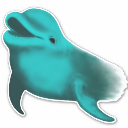 Lucky Dolphin Sticker (Voorkant)