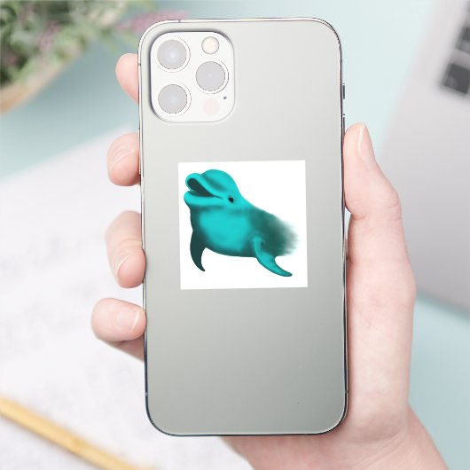 Lucky Dolphin Sticker (Telefoon)