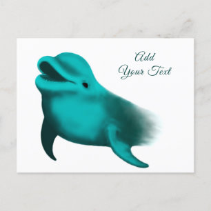 Lucky Dolphin - Voeg Jouw tekst toe Briefkaart