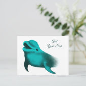 Lucky Dolphin - Voeg Jouw tekst toe Briefkaart (Staand voorkant)