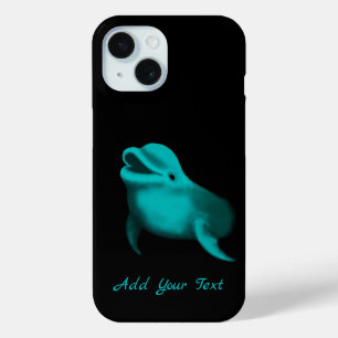Lucky Dolphin - Voeg Jouw tekst toe iPhone 15 Case