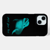 Lucky Dolphin - Voeg Jouw tekst toe Case-Mate iPhone Case (Achterkant (horizontaal))