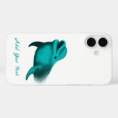 Lucky Dolphin - Voeg Jouw tekst toe Case-Mate iPhone Case (Achterkant (horizontaal))