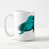 Lucky Dolphin - Voeg Jouw tekst toe Koffiemok (Links)