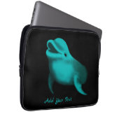 Lucky Dolphin - Voeg Jouw tekst toe Laptop Sleeve (Voorkant Rechts)