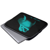 Lucky Dolphin - Voeg Jouw tekst toe Laptop Sleeve (Voorkant onderkant)