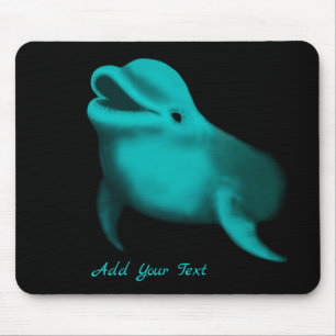 Lucky Dolphin - Voeg Jouw tekst toe Muismat