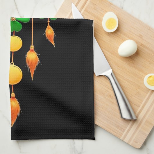 Lucky dream catcher theedoek (Quarter Fold)