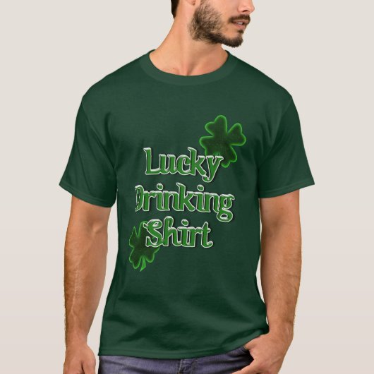 Lucky Drink Shirt - St. Patrick's Day (Voorkant)