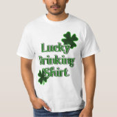Lucky Drink Shirt - St. Patrick's Day (Voorkant)
