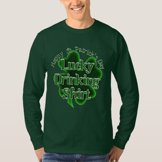 Lucky Drink Shirt - St. Patrick's Day (Voorkant)