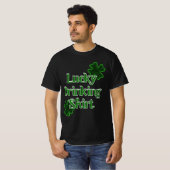 Lucky Drinken Shirt - St. Patrick's Dag (Voorkant volledig)