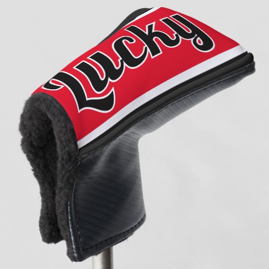 Lucky Driver Golf Club Head Hoesje Golfheadcover (3/4 voorkant)