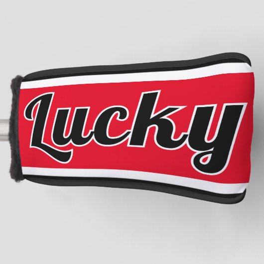 Lucky Driver Golf Club Head Hoesje Golfheadcover (Voorkant)