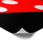 LUCKY DUBBELE ZES DICE RED DICE DICE POSTER (Hoek)