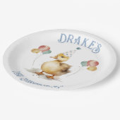 Lucky Duck 1e verjaardagsfeestje Papieren Bordje (Gekanteld)