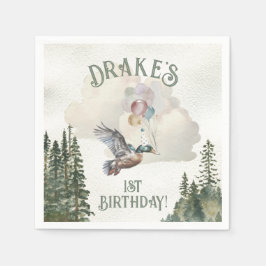 Lucky Duck 1e verjaardagsfeestje Servet