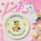 Lucky Duck 1e Verjaardagsfeestje Servetten Papieren Bordje (Feest)