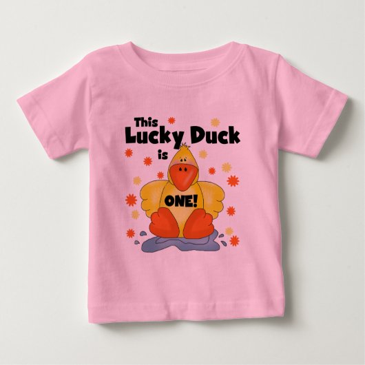 Lucky Duck 1st Birthday T-shirts en cadeautjes (Voorkant)