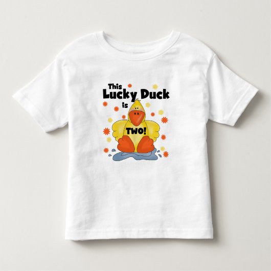 Lucky Duck 2e verjaardag Tshirts en geschenken (Voorkant)