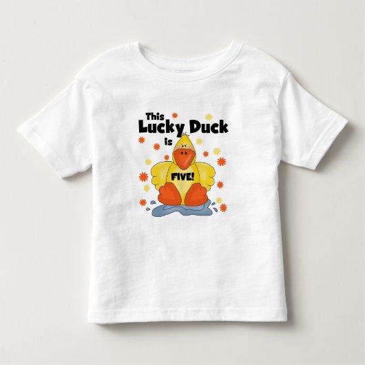 Lucky Duck 5th Birthday Tshirts en Gifts (Voorkant)