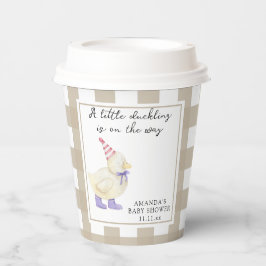 Lucky Duck-baby shower Papieren Bekers
