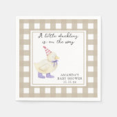 Lucky Duck-baby shower Servet (Voorkant)