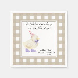 Lucky Duck-baby shower Servet