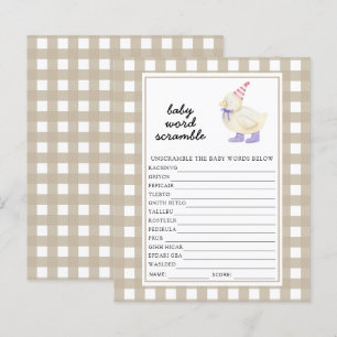 Lucky Duck Baby Word Scramble spel