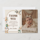 Lucky Duck Ballon Verjaardagsfoto Dank u kaart (Voorkant)