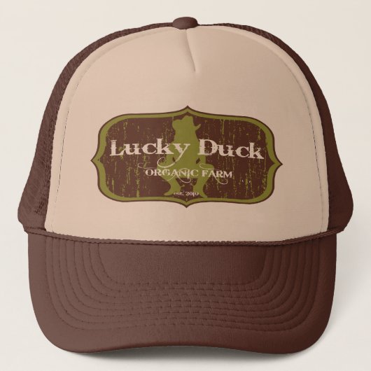 Lucky Duck Boerderij Trucker hat Pet (Voorkant)