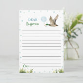 Lucky Duck Boy Time Capsule Note Bericht Kaart (Staand voorkant)