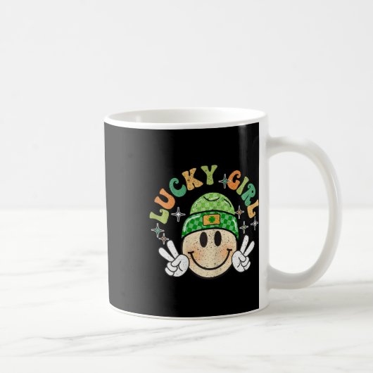 Lucky Duck Grappige St. Patrick's Dag Koffiemok (Rechts)