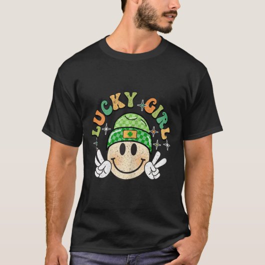 Lucky Duck Grappige St. Patrick's Dag T-shirt (Voorkant)
