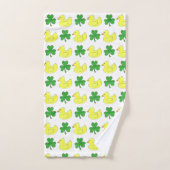 Lucky Duck Irish Shamrock Clover Rubber Ducky Bad Handdoek (Handdoek)