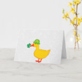 Lucky Duck Kaart (Gele Bloem)