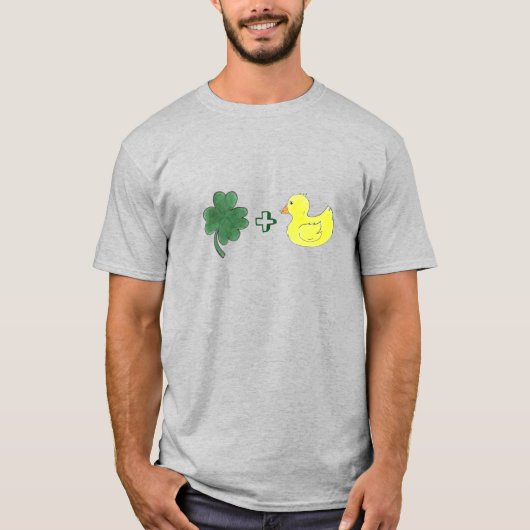 Lucky Duck Shamrock Duckie St. Patrick's Day T-shirt (Voorkant)