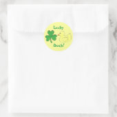 Lucky Duck Shamrock Ducky St. Patricks Day Sticker (Tas)