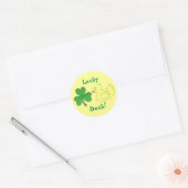 Lucky Duck Shamrock Ducky St. Patricks Day Sticker (Envelop)