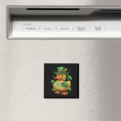Lucky Duck Shamrock Grappig St Patricks Dag Waterf Magneet (Insitu (Vaatwasser))