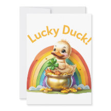 Lucky Duck - St. Patrick's Day Uitnodiging