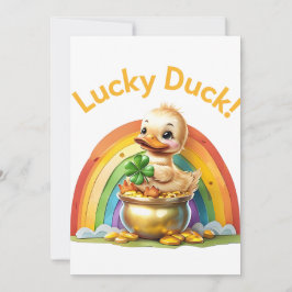Lucky Duck - St. Patrick's Day Uitnodiging