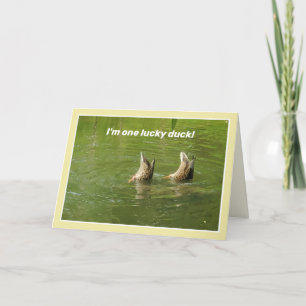 Lucky Duck Valentijnkaart Kaart