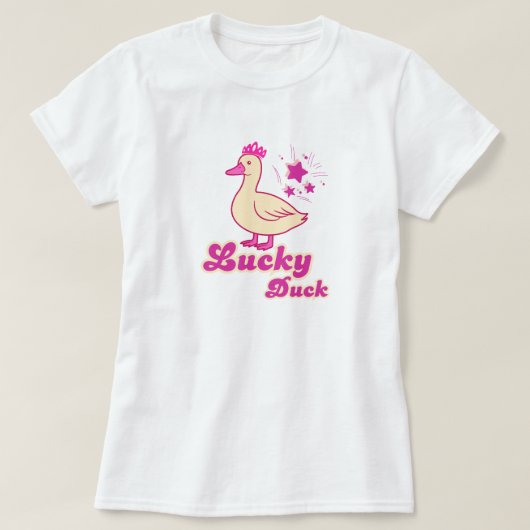 Lucky Duck vrouwen T-shirt Modern Design (Design voorkant)