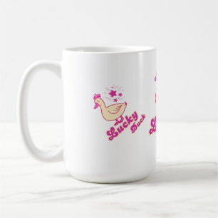 Lucky Duck vrouwen T-shirt Modern ontwerp Koffiemok