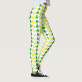 Lucky Duck Yellow Rubber Ducky Green Shamrock Leggings (Rechts)